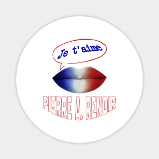 JE TAIME FRENCH KISS RENOIR Magnet